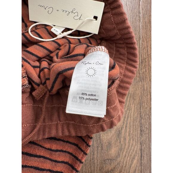 NWT New Rylee + Cru Striped Terry Joggers Pants Sz 8-9 - Picture 4 of 6